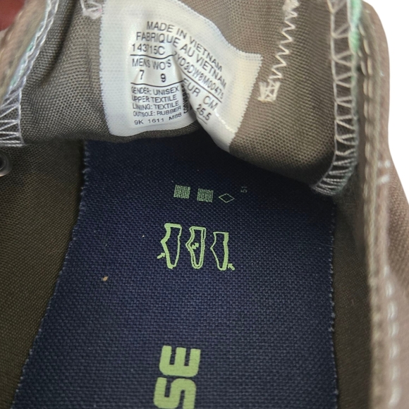 Converse Gray/Mint Canvas Sneakers M7/W9 - Picture 7 of 8